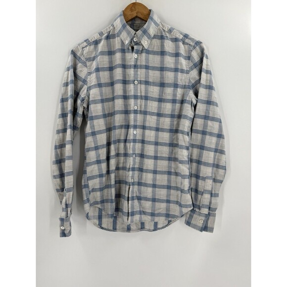 Steven Alan Shirt Men's Extra Small Button Up Made in USA BLUE Casual Adult - Picture 1 of 15